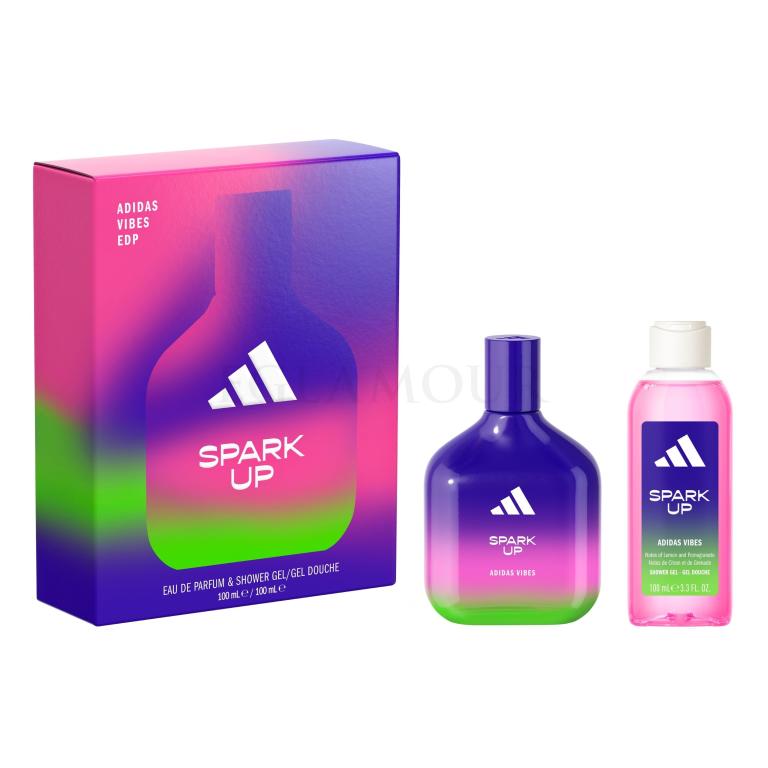 Adidas Vibes Spark Up Zestaw woda perfumowana 100 ml + żel pod prysznic 100 ml