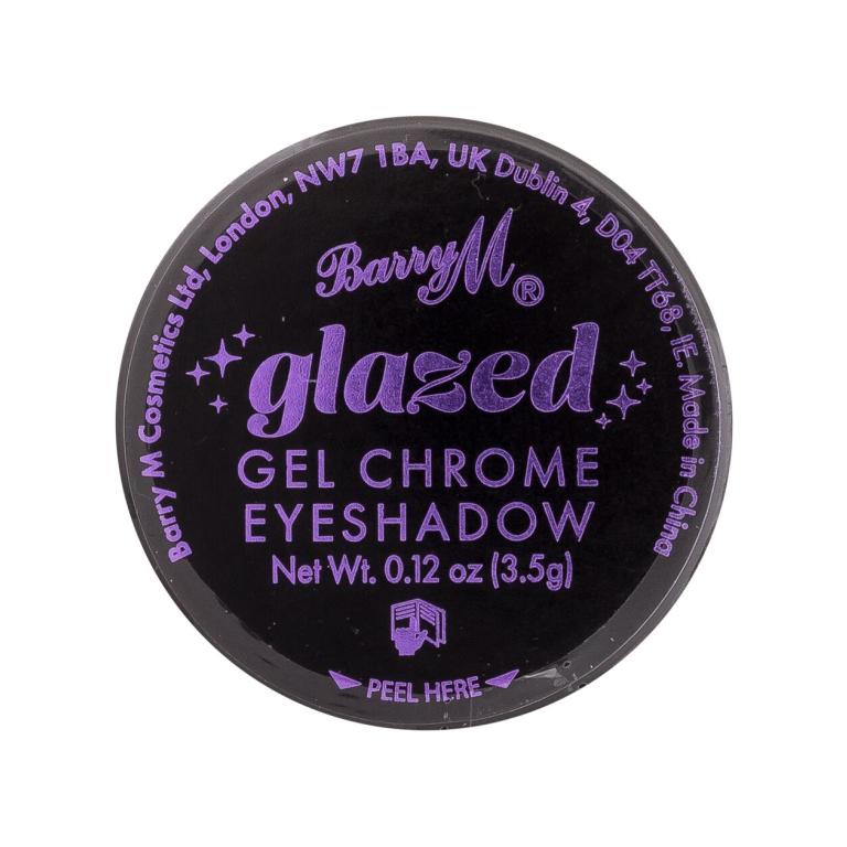 Barry M Glazed Gel Chrome Eyeshadow Cienie do powiek dla kobiet 3,5 g Odcień So Exclusive