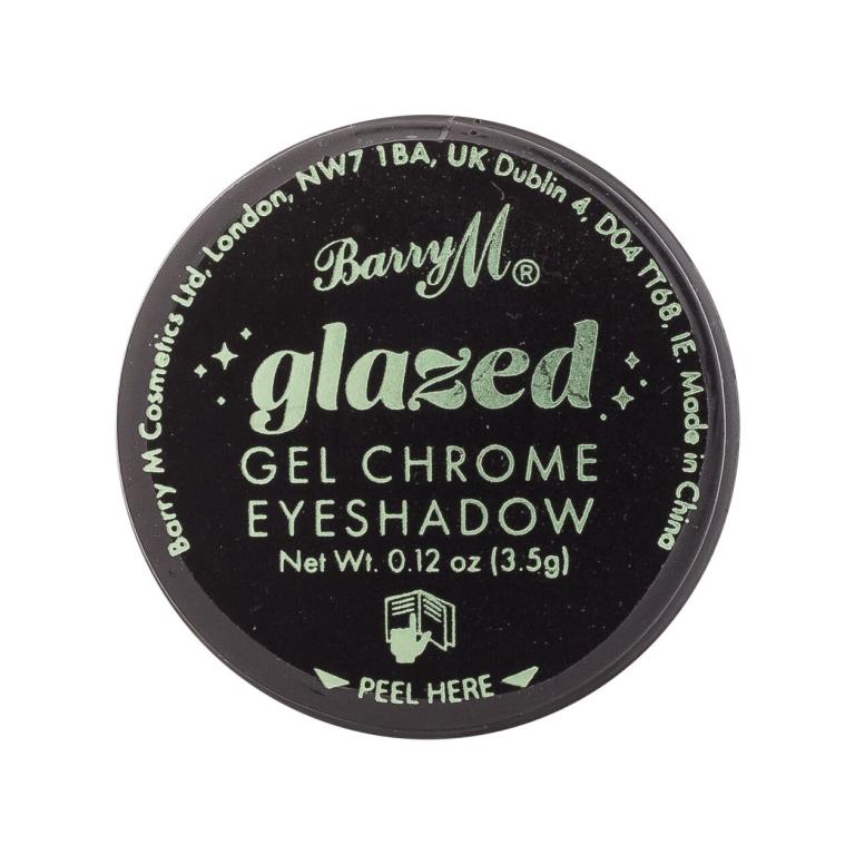 Barry M Glazed Gel Chrome Eyeshadow Cienie do powiek dla kobiet 3,5 g Odcień So Charming