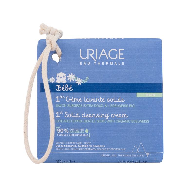 Uriage Bébé 1st Solid Cleansing Cream Mydło w kostce dla dzieci 100 g