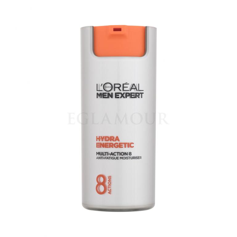 L&#039;Oréal Paris Men Expert Hydra Energetic Multi-Action 8 Anti-Fatigue Moisturiser Krem do twarzy na dzień dla mężczyzn 50 ml