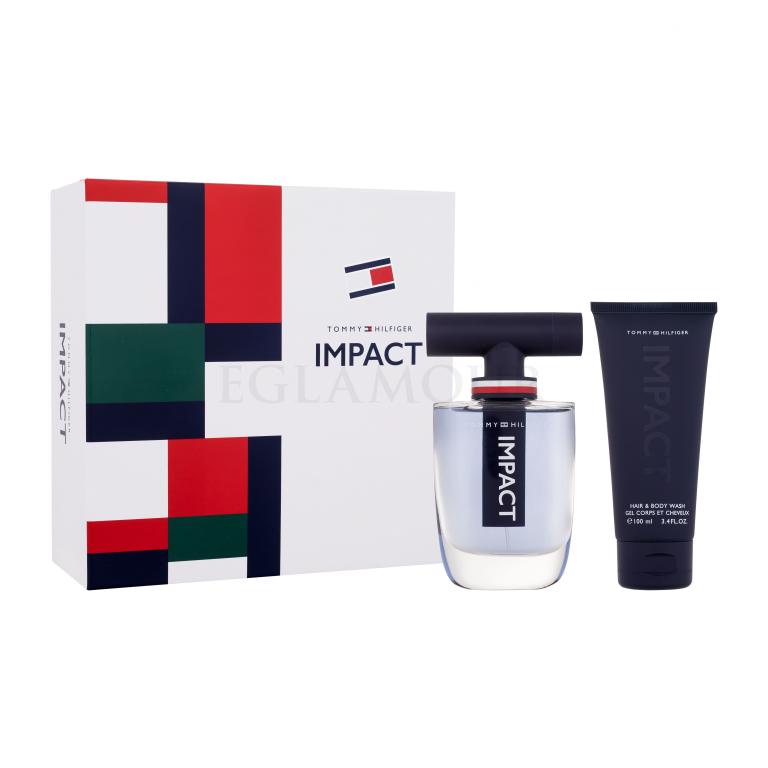 Tommy Hilfiger Impact SET1 Zestaw woda toaletowa 100 ml + żel pod prysznic 100 ml + woda toaletowa 4 ml