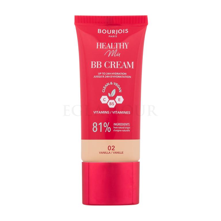 BOURJOIS Paris Healthy Mix Clean &amp; Vegan BB Cream Krem BB dla kobiet 30 ml Odcień 02 Vanile