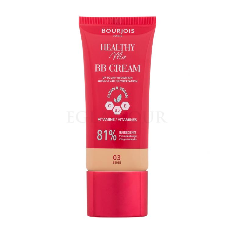 BOURJOIS Paris Healthy Mix Clean &amp; Vegan BB Cream Krem BB dla kobiet 30 ml Odcień 03 Beige