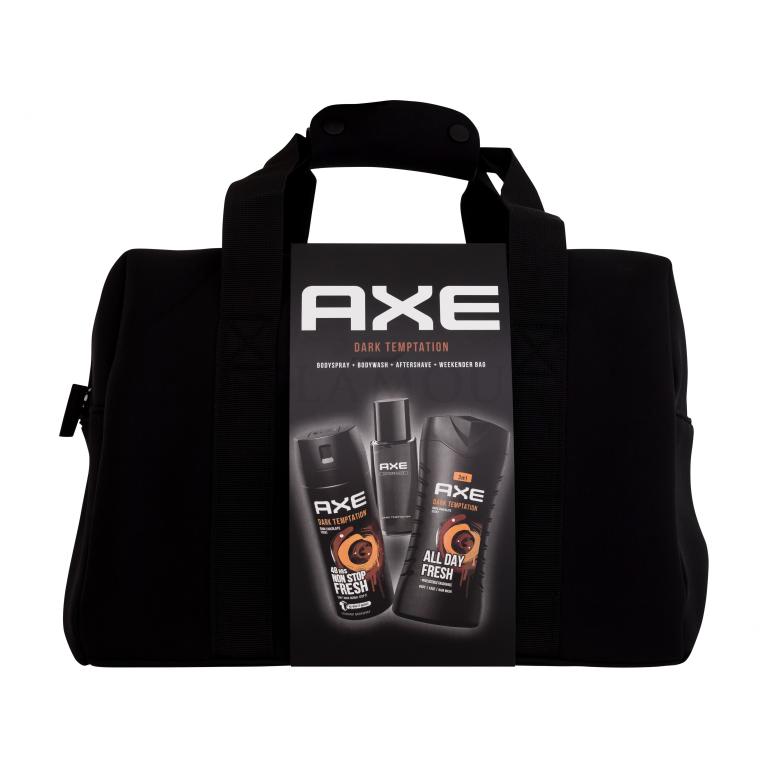 Axe Dark Temptation Zestaw żel pod prysznic 250 ml + dezodorant 150 ml + woda po goleniu 100 ml + torba weekendowa