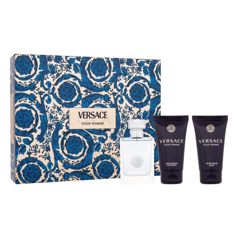 Versace Pour Homme SET2 Zestaw woda toaletowa 50 ml + żel pod prysznic 50 ml + balsam po goleniu 50 ml