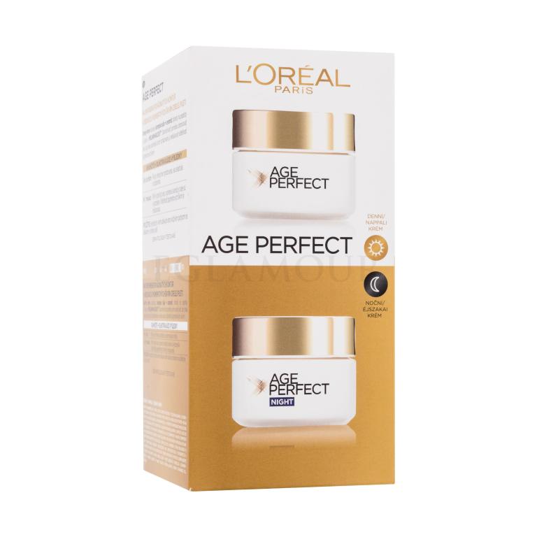 L&#039;Oréal Paris Age Perfect Zestaw krem do twarzy na dzień Age Perfect 50 ml + krem do twarzy na noc Age Perfect 50 ml Uszkodzone pudełko