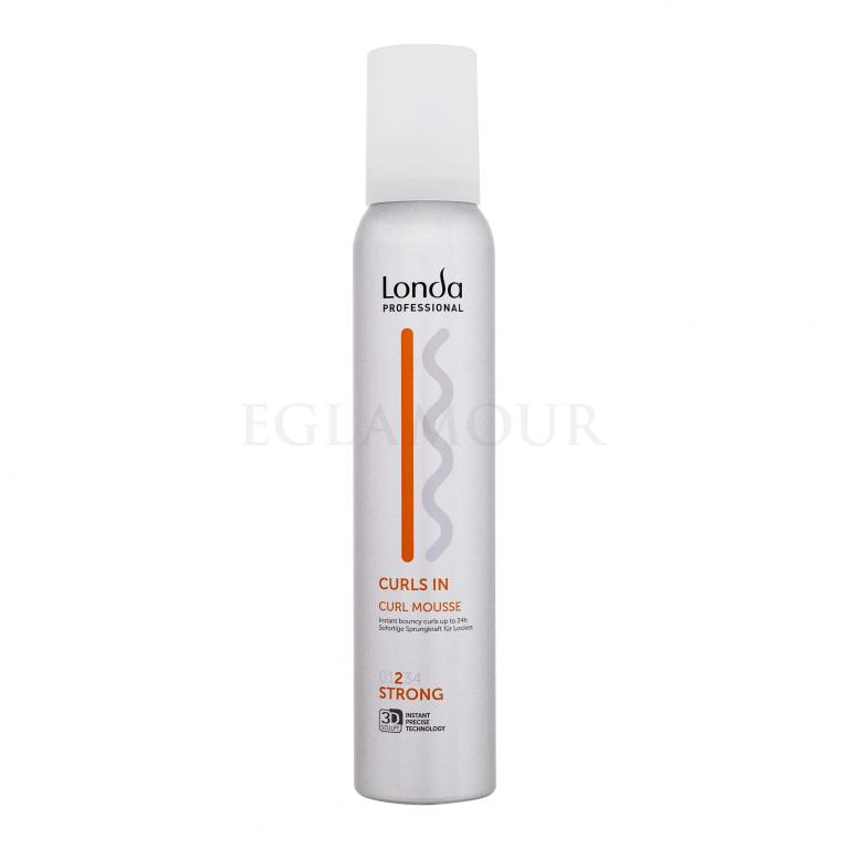 Londa Professional Curls In Curl Mousse Utrwalenie fal i loków dla kobiet 200 ml uszkodzony flakon