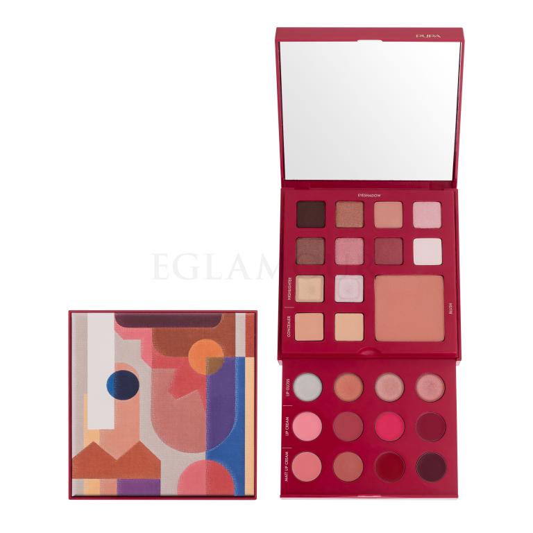 Pupa Pupart M Make-Up Palette Burgundy Zestaw kosmetyków dla kobiet 18,8 g