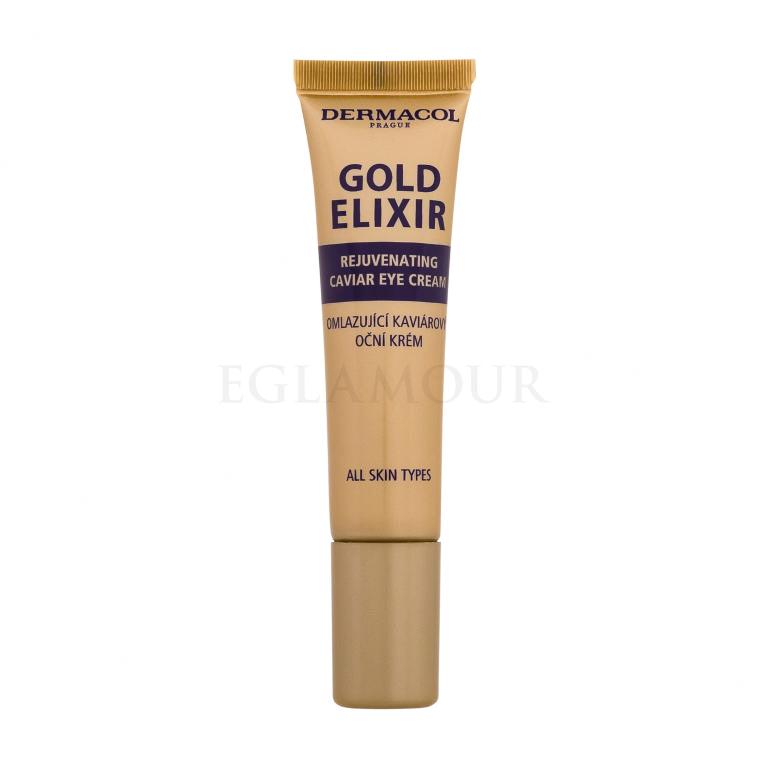 Dermacol Gold Elixir Rejuvenating Caviar Eye Cream Krem pod oczy dla kobiet 15 ml