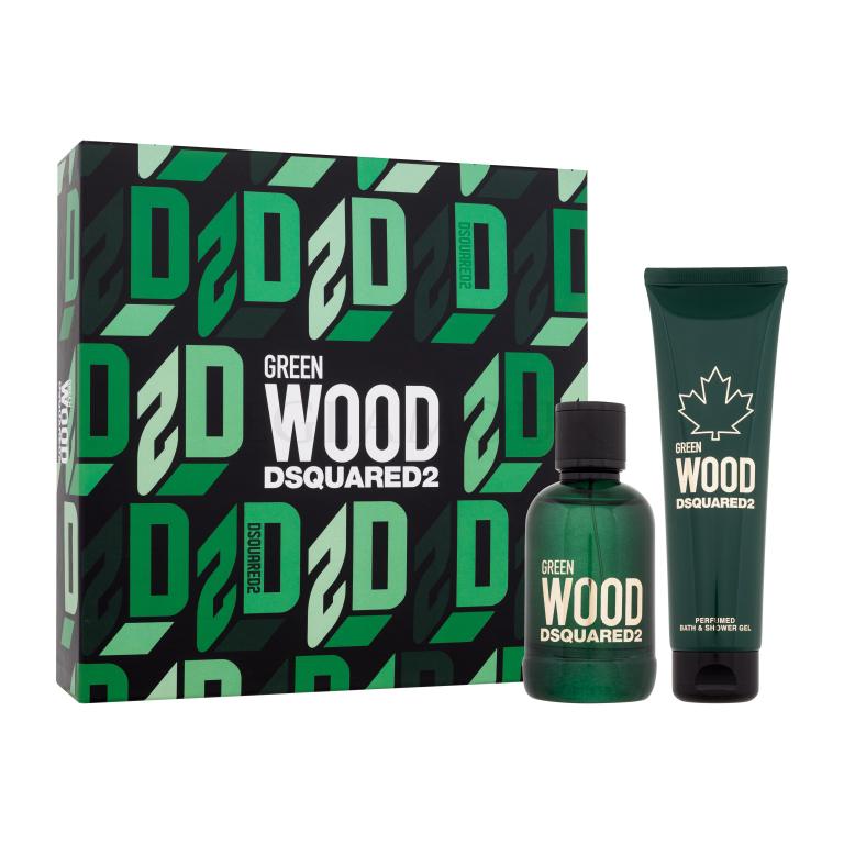 Dsquared2 Green Wood Zestaw woda toaletowa 100 ml + żel pod prysznic 150 ml