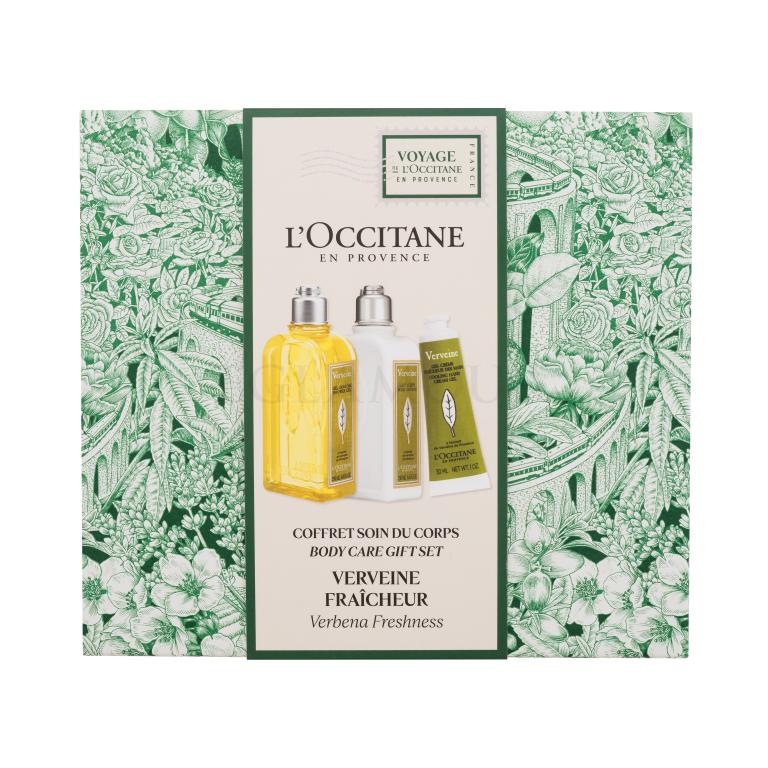 L&#039;Occitane Verveine (Verbena) Body Care Gift Set Zestaw żel pod prysznic Verveine Shower Gel 250 ml + mleczko do ciała Verveine Body Lotion 250 ml + krem do rąk Verveine Cooling Hand Cream-Gel 30 ml