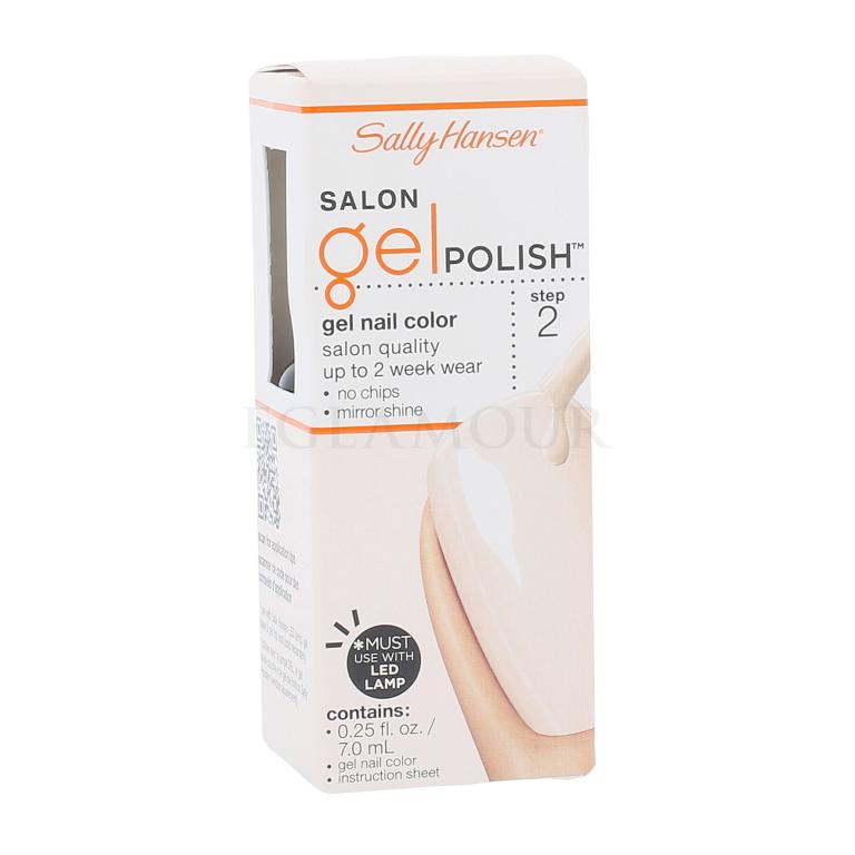 Sally Hansen Salon Gel Polish Gel Nail Color Lakier do paznokci dla kobiet 7 ml Odcień 120 Sheer Ecstasy