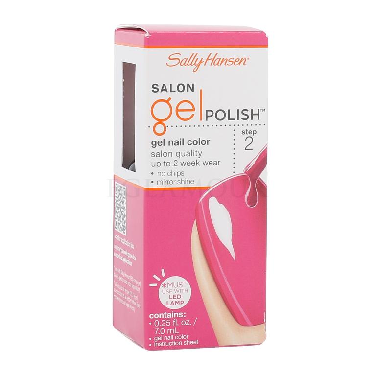 Sally Hansen Salon Gel Polish Gel Nail Color Lakier do paznokci dla kobiet 7 ml Odcień 210 Back To The Fuchsia