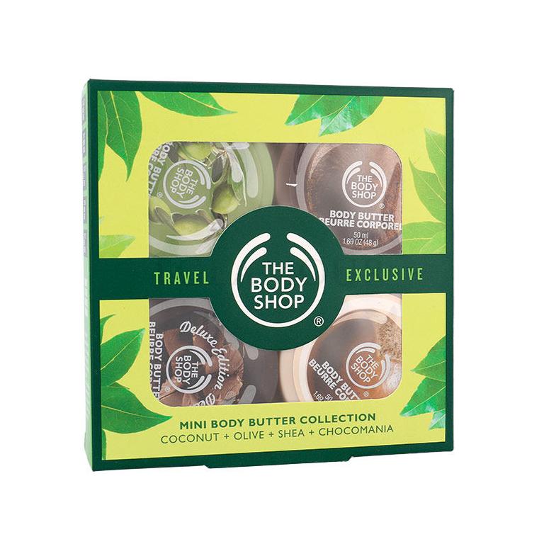 The Body Shop Shea Zestaw 50ml Coconut Body Butter + 50ml Olive Body Butter + 50ml Shea Body Butter + 50ml Chocomania Body Butter