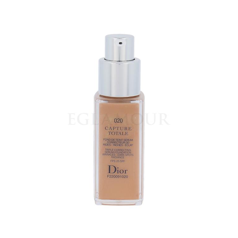 Dior Capture Totale Serum Foundation SPF25 Podkład dla kobiet 20 ml Odcień 020 Light Beige tester