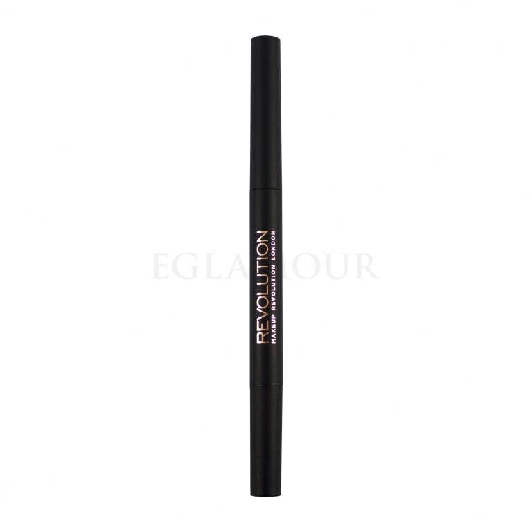 Makeup Revolution London Duo Brow Definer Kredka do brwi dla kobiet 0,15 g Odcień Medium Brown