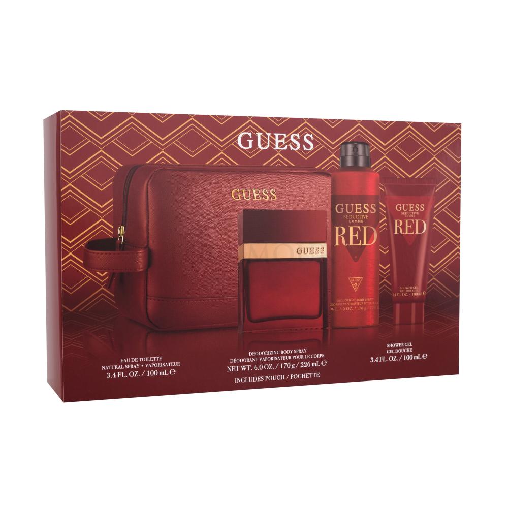 Guess Seductive Homme Red Zestaw Edt 100 Ml Dezodorant 226 Ml żel Pod Prysznic 100 Ml 3765