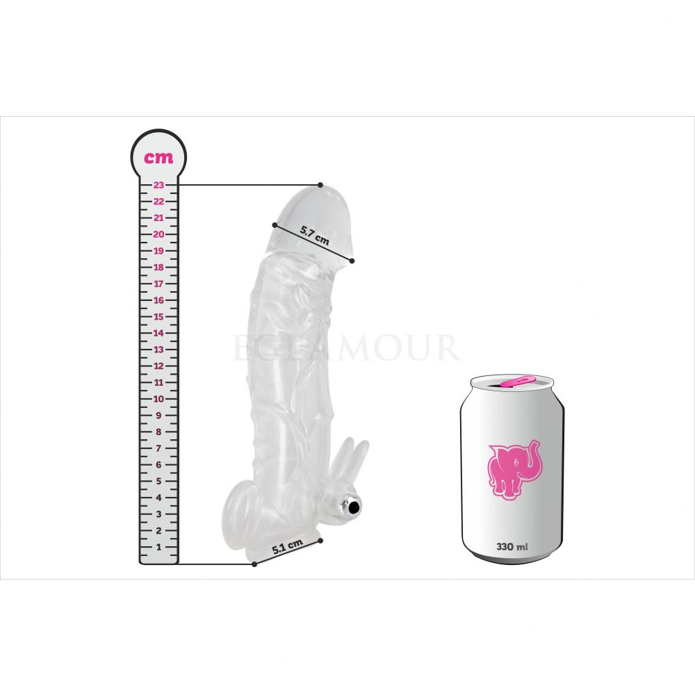 You2Toys Crystal Clear Penis Sleeve Nakładka na penisa dla mężczyzn 1 szt -  Perfumeria internetowa E-Glamour.pl