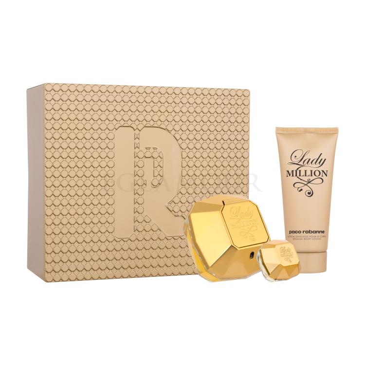 paco rabanne lady million woda perfumowana 80 ml   zestaw