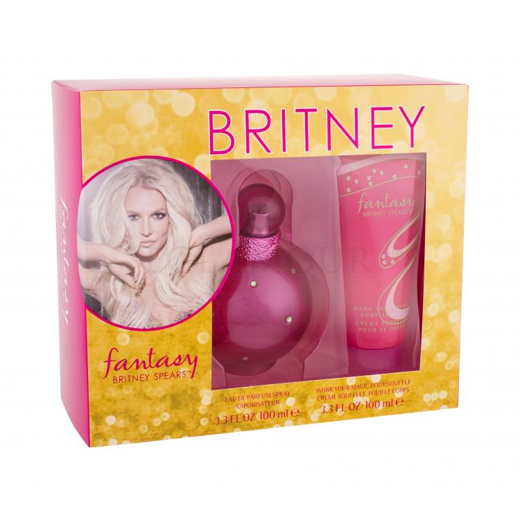 Britney Spears Fantasy Zestaw Edp 100 ml + Krem do ciała 100 ml Uszkodzone pudełko