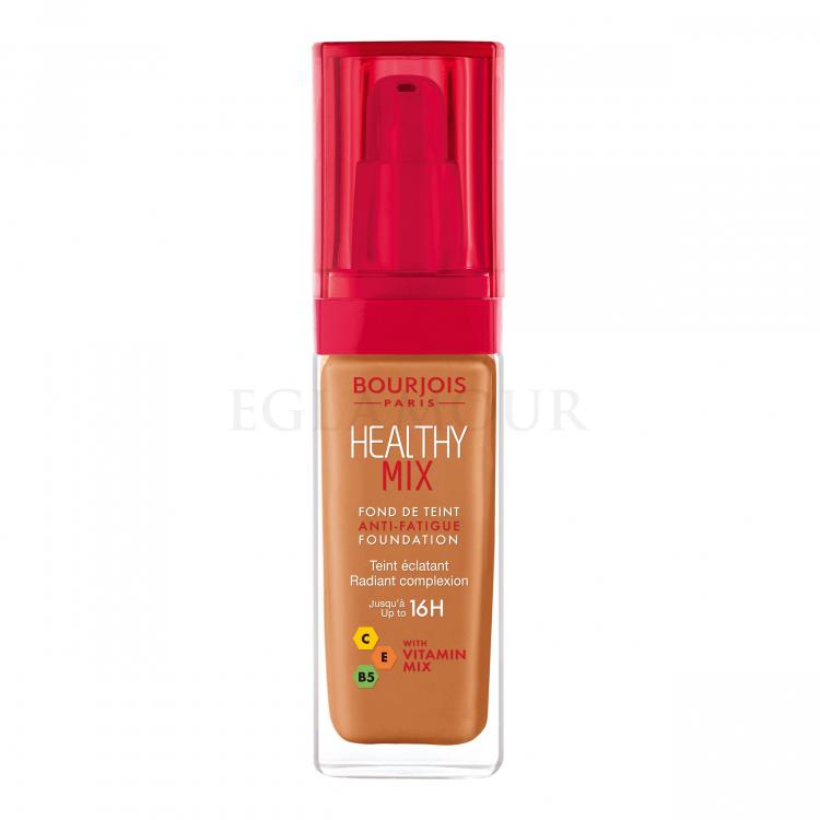 BOURJOIS Paris Healthy Mix Anti-Fatigue Foundation Podkład dla kobiet 30 ml Odcień 60 Dark Amber