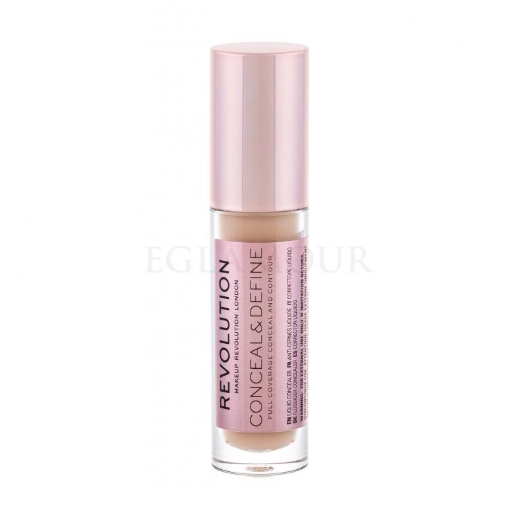 Makeup Revolution London Conceal &amp; Define Korektor dla kobiet 4 g Odcień C10