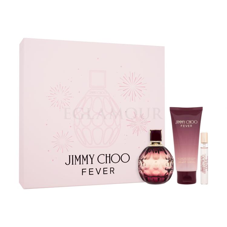 Jimmy Choo Fever Zestaw Edp 100 ml + Mleczko do ciała 100 ml + Edp 7,5 ml