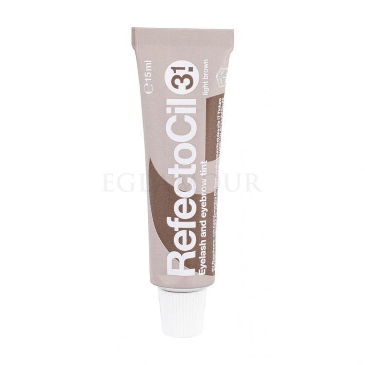 RefectoCil Eyelash And Eyebrow Tint Farba do brwi dla kobiet 15 ml Odcień 3.1 Light Brown Uszkodzone pudełko