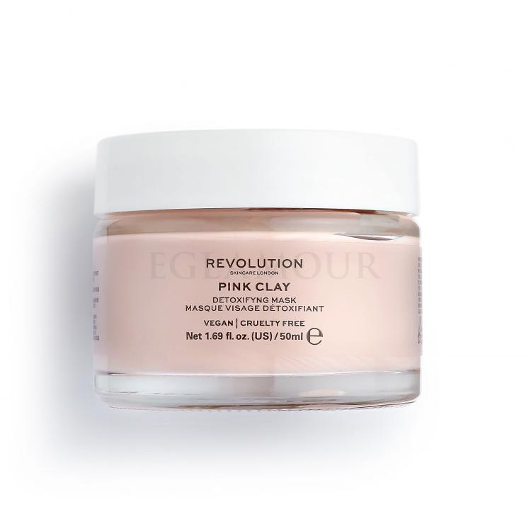 Revolution Skincare Pink Clay Detoxifying Maseczka do twarzy dla kobiet 50 ml