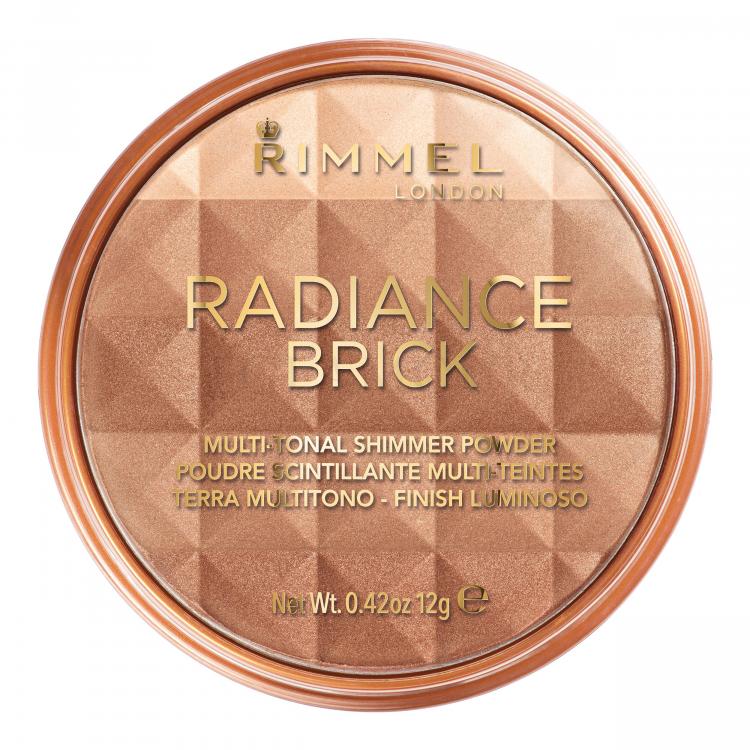 Rimmel London Radiance Brick Bronzer dla kobiet 12 g Odcień 001 Light