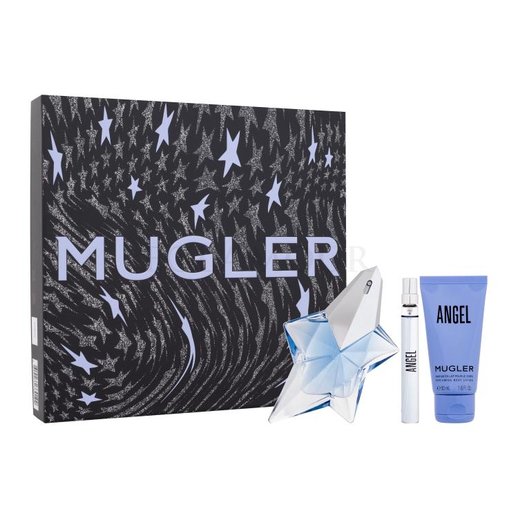 Mugler Angel Zestaw Edp 50 ml + Edp 10 ml + Mleczko do ciała  50 ml Do napełnienia