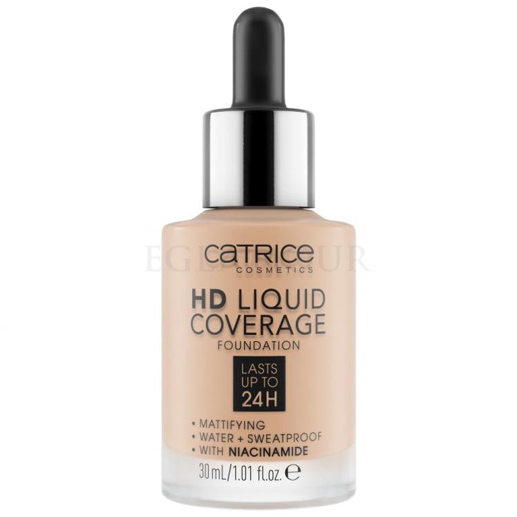 Catrice HD Liquid Coverage 24H Podkład dla kobiet 30 ml Odcień 030 Sand Beige