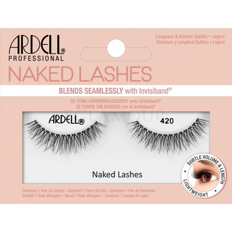 Ardell Naked Lashes 420 Sztuczne rzęsy dla kobiet 1 szt Odcień Black