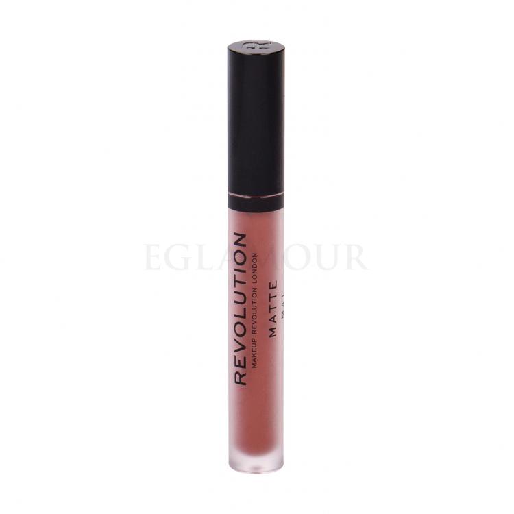 Makeup Revolution London Matte Pomadka dla kobiet 3 ml Odcień 124 Gone Rogue