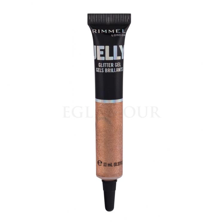 Rimmel London Jelly Glitter Gel Cienie do powiek dla kobiet 11 ml Odcień 300 Long Island