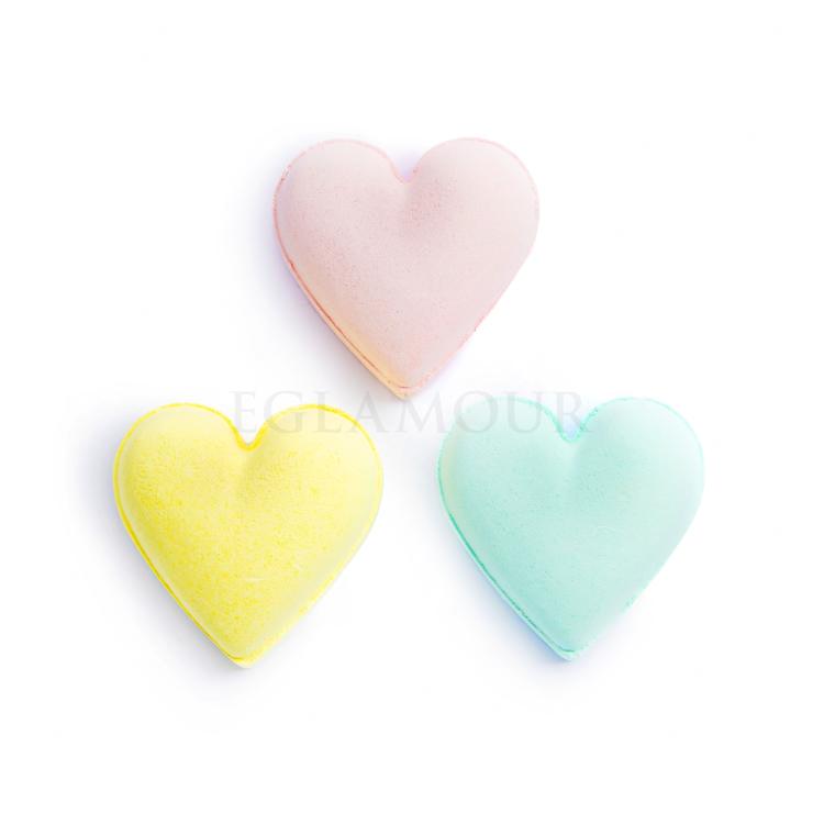 I Heart Revolution Heart Pastel Bath Fizzer Kit Zestaw Bomba do kąpieli w kształcie serca 40 g + Bomba do kąpieli w kształcie serca 40 g Passion Fruit + Bomba do kąpieli w kształcie serca 40 g Lemon