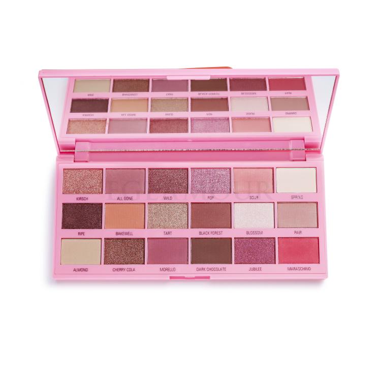 I Heart Revolution Chocolate Eyeshadow Palette Cienie do powiek dla kobiet 18 g Odcień Chocolate Cherry