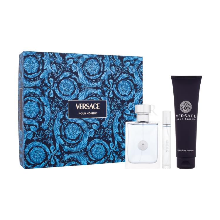 Versace Pour Homme Zestaw EDT 100 ml + EDT 10 ml + żel pod prysznic 150 ml