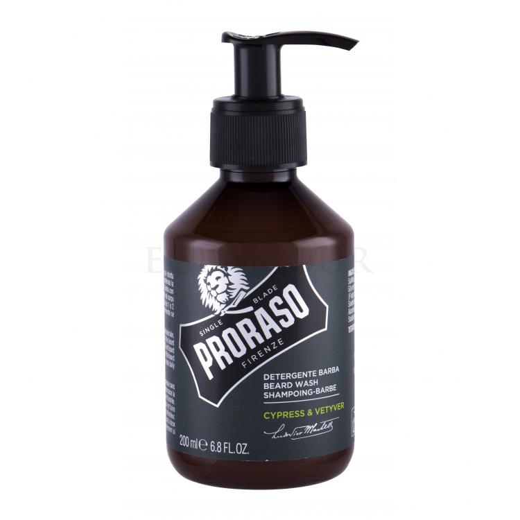 PRORASO Cypress &amp; Vetyver Beard Wash Szampon do zarostu dla mężczyzn 200 ml