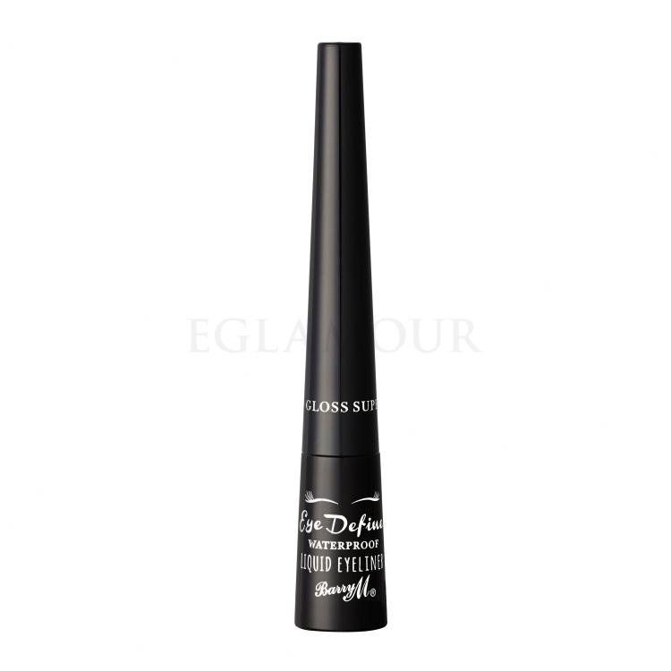 Barry M Eye Define Liquid Waterproof Eyeliner dla kobiet 2 ml Odcień Super Gloss Black