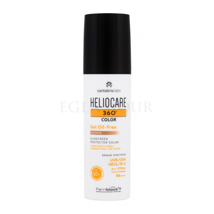 Heliocare 360° SPF50+ Preparat do opalania twarzy dla kobiet 50 ml Odcień Bronze