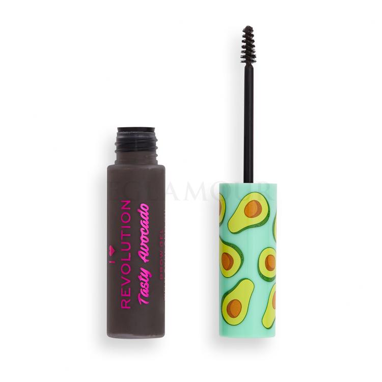 I Heart Revolution Tasty Avocado Brow Gel Tusz do brwi dla kobiet 6 ml Odcień Dark Brown