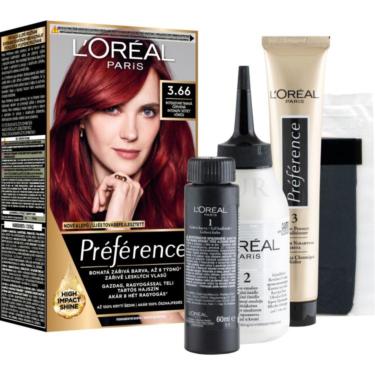 L&#039;Oréal Paris Préférence Farba do włosów dla kobiet 60 ml Odcień P37 Budapest