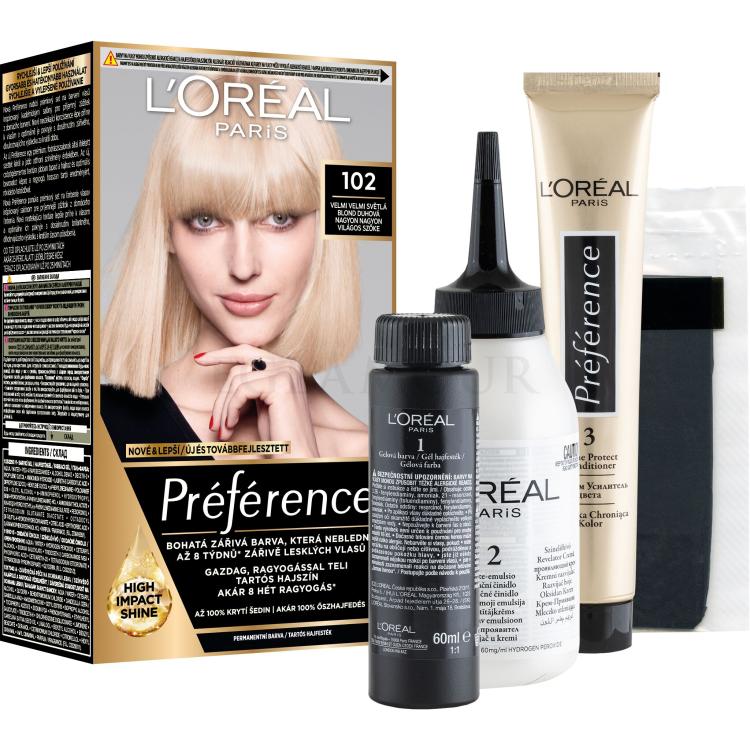 L&#039;Oréal Paris Préférence Farba do włosów dla kobiet 60 ml Odstín 102 Sydney