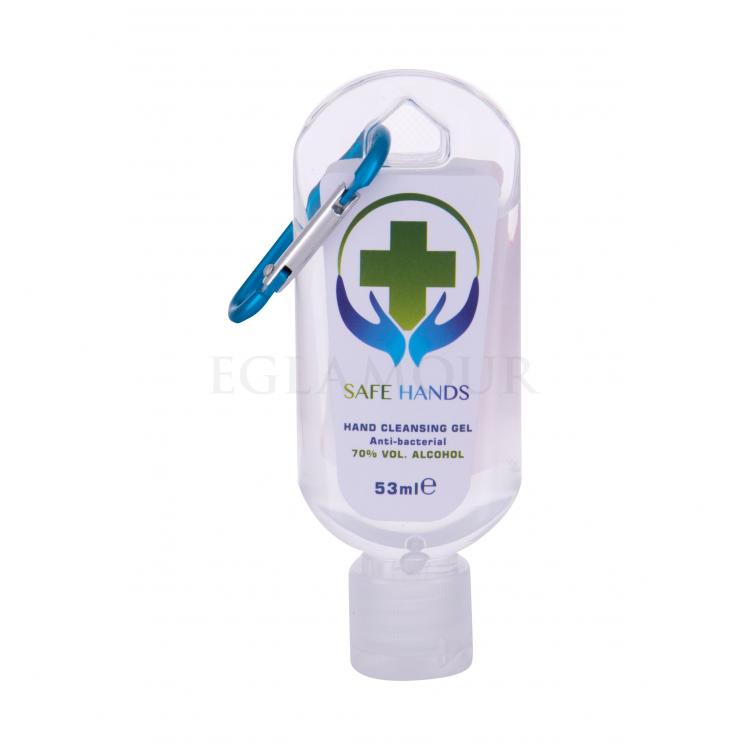 Safe Hands Anti-bacterial Hand Cleansing Gel With Blue Carbin Antybakteryjne kosmetyki 53 ml