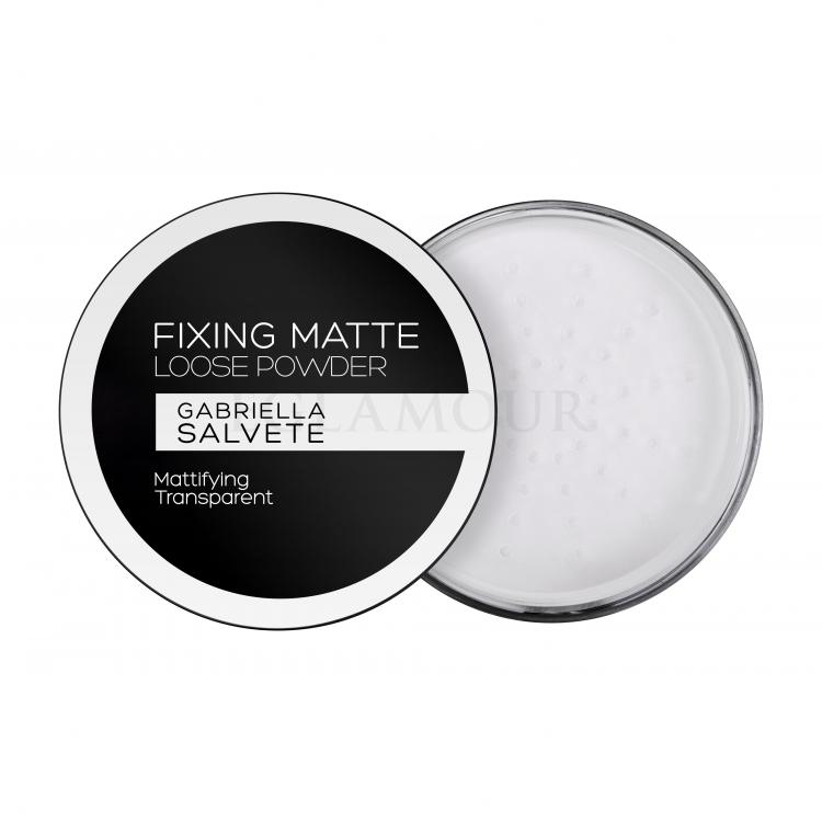 Gabriella Salvete Fixing Matte Loose Powder Puder dla kobiet 6 g Odcień Transparent