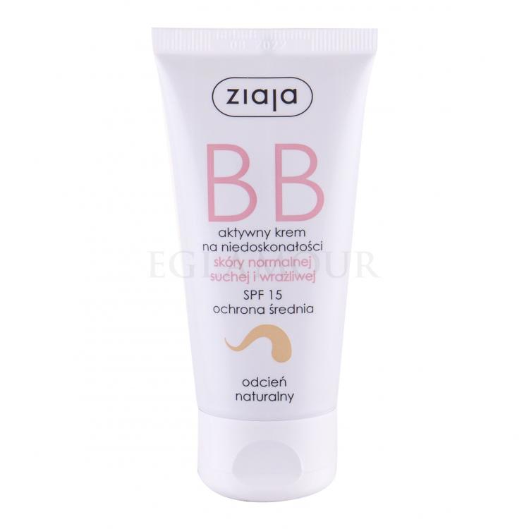 Ziaja BB Cream Normal and Dry Skin SPF15 Krem BB dla kobiet 50 ml Odcień Natural Uszkodzone pudełko