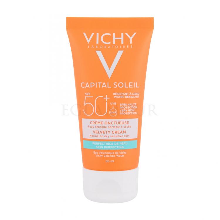 Vichy Capital Soleil Velvety Cream SPF50+ Preparat do opalania twarzy dla kobiet 50 ml