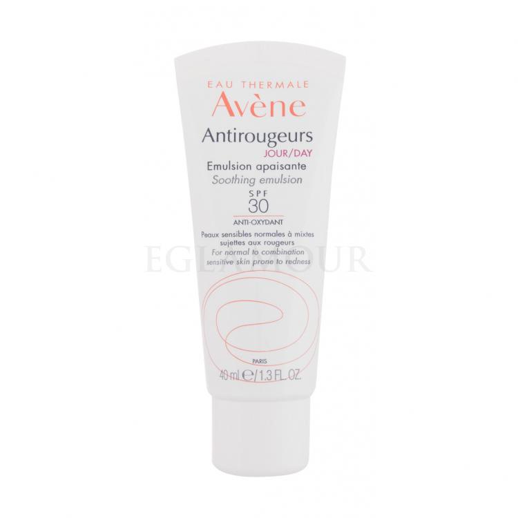 Avene Antirougeurs Day Soothing Emulsion SPF30 Krem do twarzy na dzień dla kobiet 40 ml